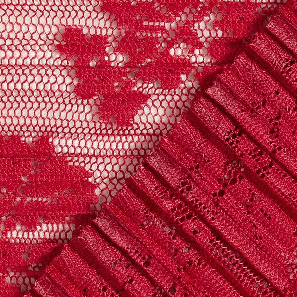 Floral Pleated Lace – carmine,  image number 6