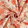 Decorative fabric, half Panama, Flower Meadow – coral/natural,  thumbnail number 3