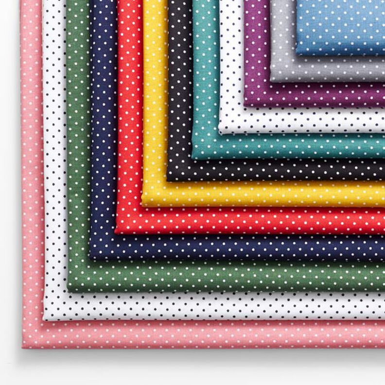Cotton Poplin Little Dots – white/black,  image number 3