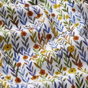 Organic Cotton Jersey Flower Meadow Digital Print – offwhite | Remnant 50cm, 