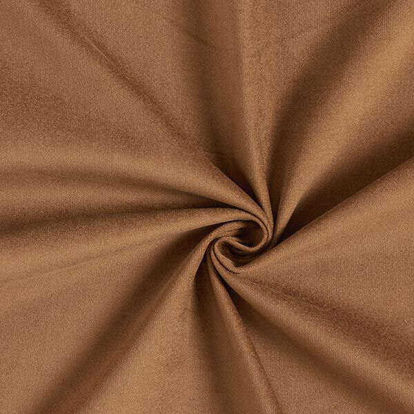 Stretch Velvet Plain Baby Cord – medium brown, image number 1