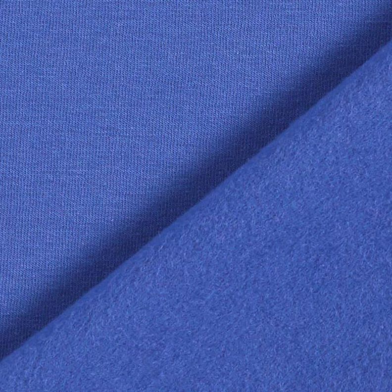 Light Cotton Sweatshirt Fabric Plain – indigo,  image number 5