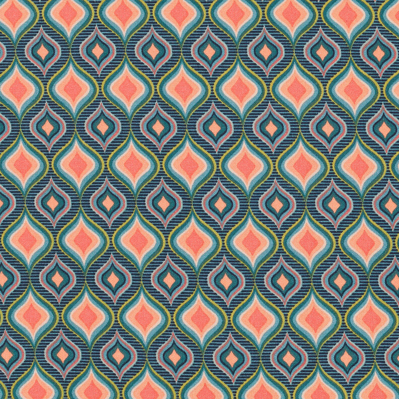 Punto Milano retro pattern – fir green,  image number 1