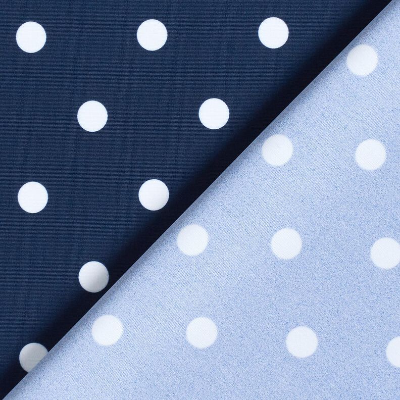 Swimsuit Fabric Polka dots – navy blue/white,  image number 4