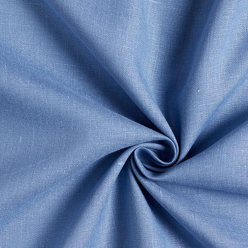 Linen Fabric – steel blue,  image number 1