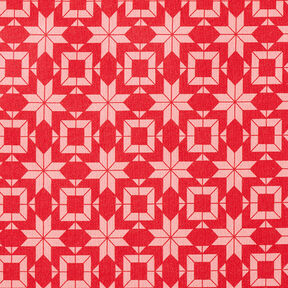 Norwegian Print Soft Sweatshirt Fabric – red/pink, 