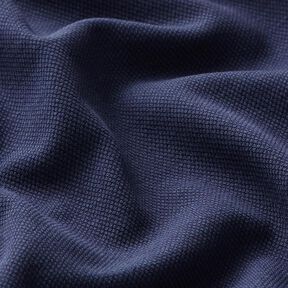 Cotton Jersey Fine Piqué – navy blue, 
