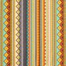 Coated Cotton ethnic stripes – terracotta,  thumbnail number 1