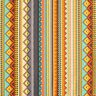 Coated Cotton ethnic stripes – terracotta,  thumbnail number 1