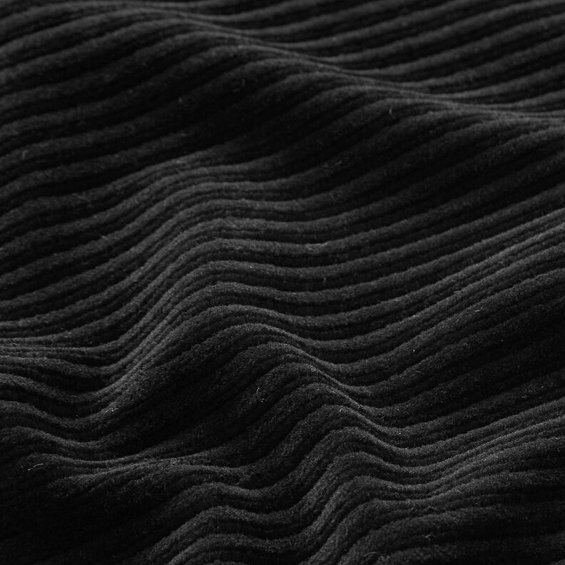 Chunky Corduroy Jersey Cross ribs – black,  image number 2