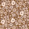 Cotton Cretonne Retro flowers – olive/rosé,  thumbnail number 1