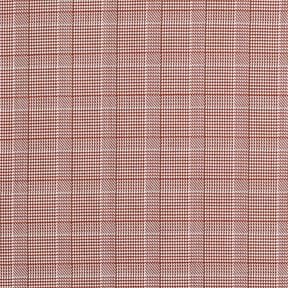 Prince of Wales check cotton blend &ndash; white/burgundy, 