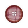 4-Hole Checked Polyester Button – raspberry,  thumbnail number 1