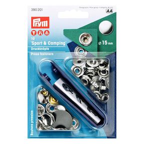 Sport & Camping Press Fasteners [Ø 15mm] - silver metallic| Prym, 