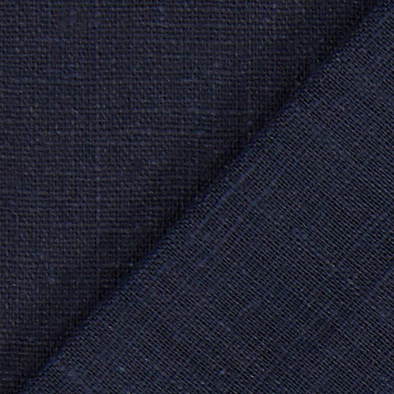 Linen fabric Ramie mix medium – blue-black,  image number 4