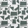 Decor Fabric Half Panama abstract shapes – dark pine/natural,  thumbnail number 1
