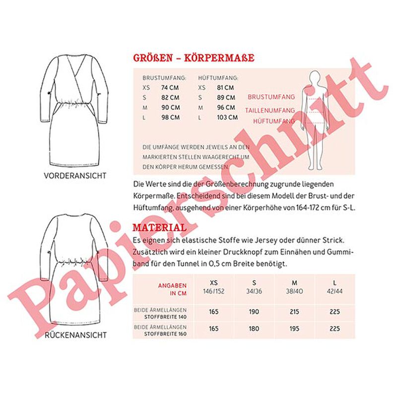 FRAU VILMA Wrap-Look Jersey Dress | Studio Schnittreif | XS-XXL,  image number 11