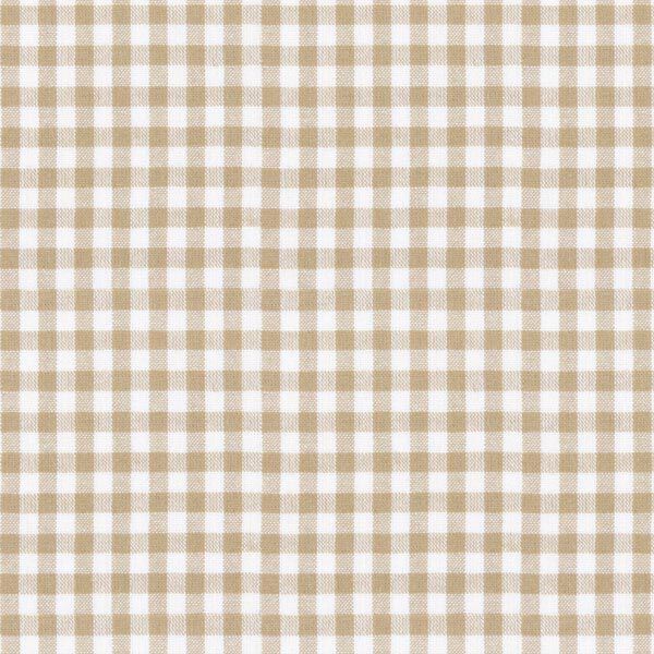 Cotton Vichy - 0,5 cm – light brown,  image number 1