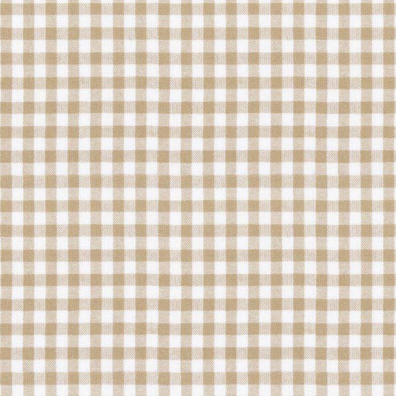 Cotton Vichy - 0,5 cm – light brown,  image number 1