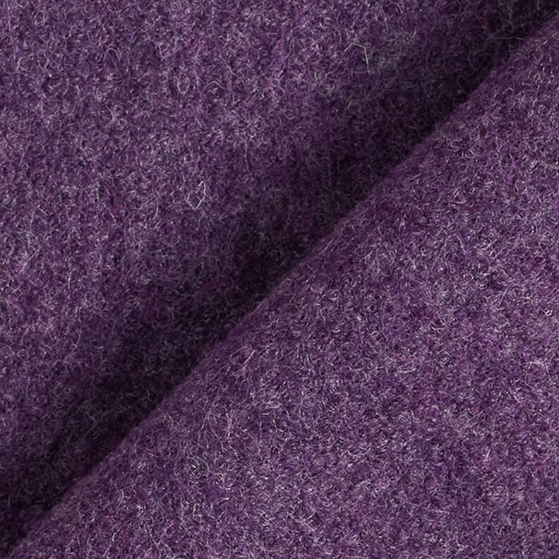 Fulled woollen loden Mottled – plum,  image number 3