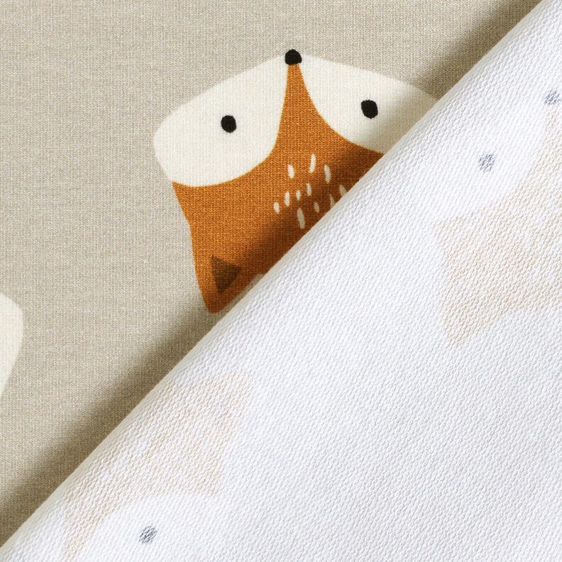 French Terry little fox &ndash; silver grey,  image number 4