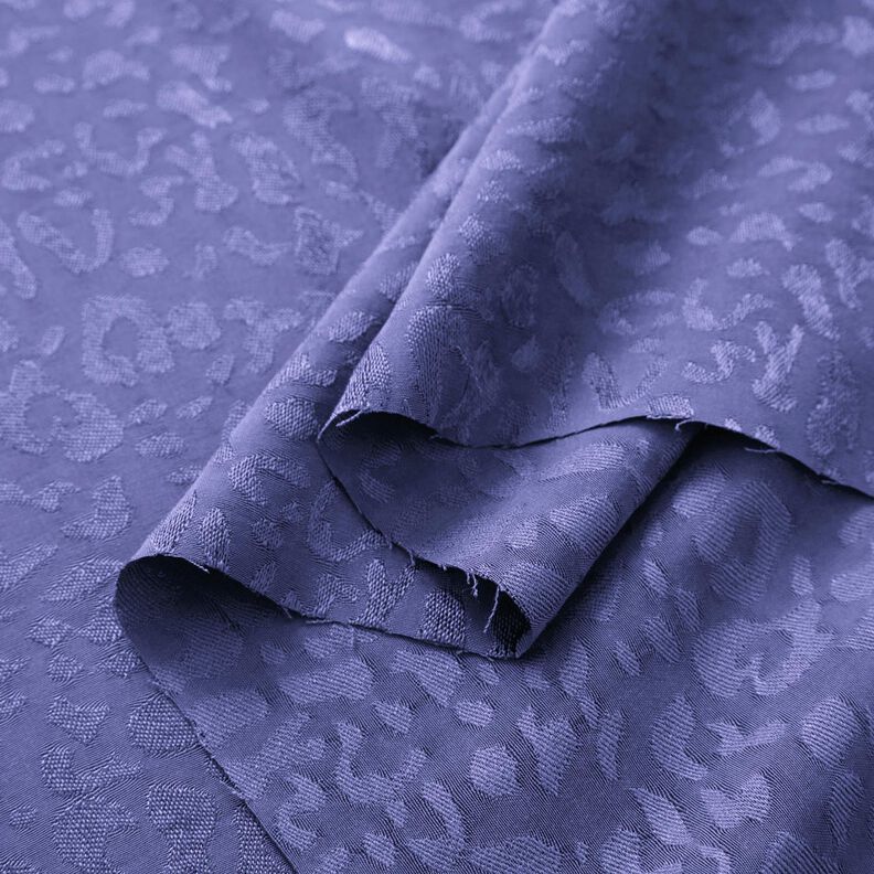 Leopard print viscose fabric – blue lilac,  image number 4