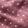 Gold Stars Cotton Muslin – burgundy,  thumbnail number 2