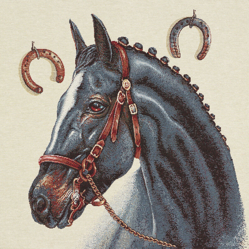 Tapestry Decor Fabric Panel Horse – beige,  image number 1