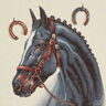 Tapestry Decor Fabric Panel Horse – beige,  thumbnail number 1