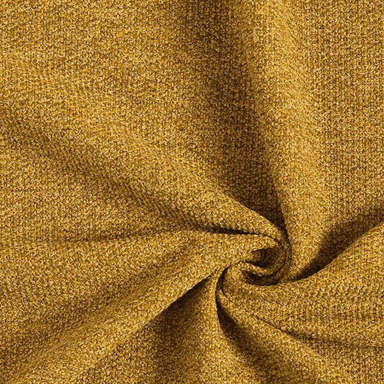 Mottled Bouclé Knit – mustard,  image number 1
