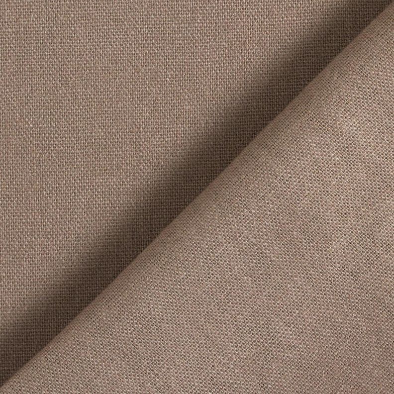 pure heavy linen Plain – dark taupe,  image number 3