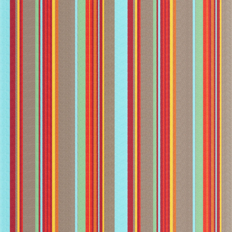 Outdoor Deckchair fabric Longitudinal stripes 44 cm – taupe/light turquoise,  image number 1