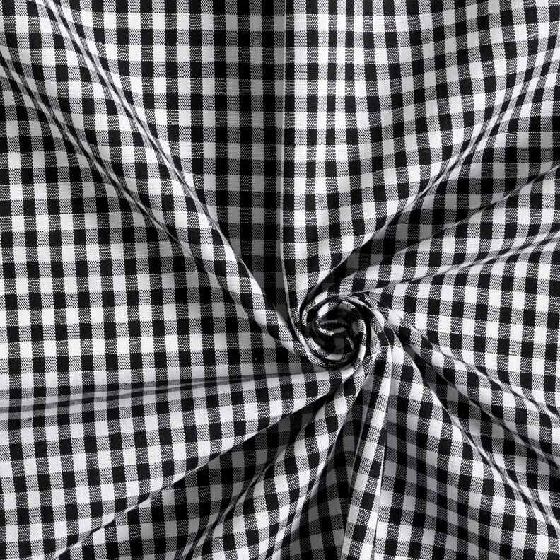 Cotton Vichy check 0,5 cm – black/white,  image number 3