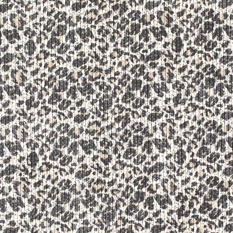 Cord Leopard Print – sand/black brown, image number 1