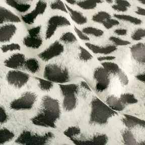 Stretch velour snow leopard – ivory/black, 
