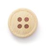 4-Hole Bamboo Button  – beige,  thumbnail number 1