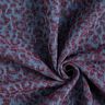 Trouser fabric denim look leopard print – aubergine/denim blue,  thumbnail number 3