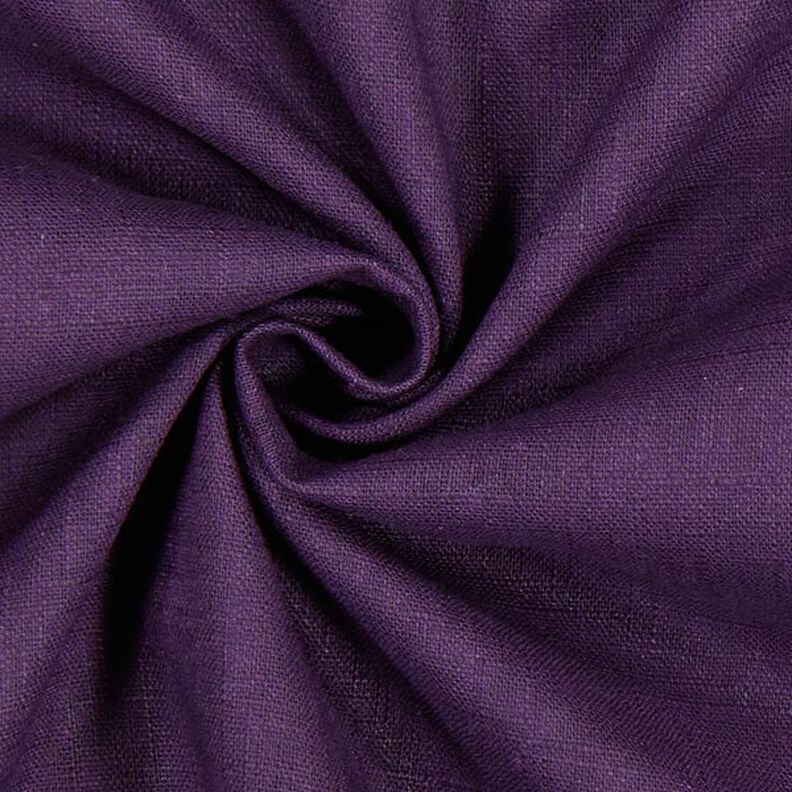 Linen fabric Ramie mix medium – aubergine,  image number 3