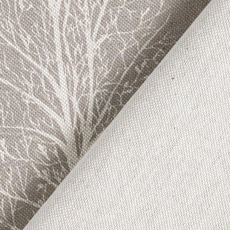 Decor Fabric Half Panama Tree Silhouette – taupe/natural,  image number 4