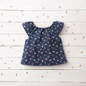 Baby Cord little flowers – navy blue,  thumbnail number 6
