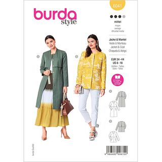 Coat / Jacket, Burda 6041 | 34 - 44, 