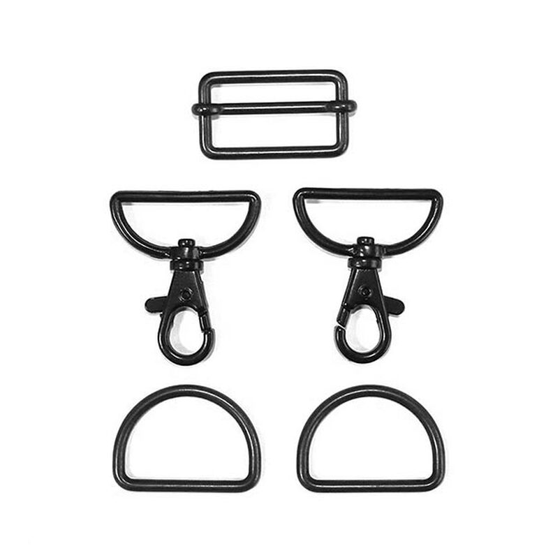 Bag Accessories Set [ 5-Pieces | 30 mm] – anthracite,  image number 2