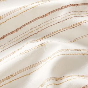 Irregular stripes blouse fabric – white, 