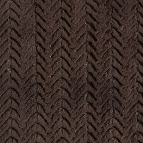 Herringbone Faux Fur – medium brown, 