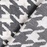 Houndstooth metallic shiny metallic viscose blend – black/white,  thumbnail number 5