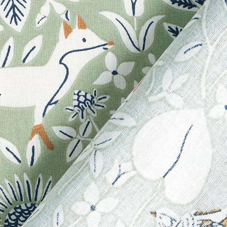 Cotton Poplin Fox meadow – reed,  image number 5