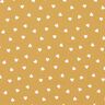 Scattered hearts organic cotton poplin – mustard,  thumbnail number 1