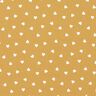 Scattered hearts organic cotton poplin – mustard,  thumbnail number 1