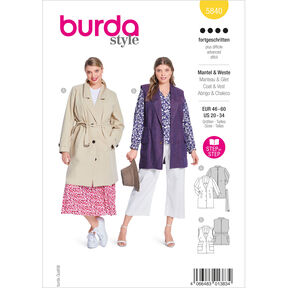 Coat / Vest | Burda 5840 | 46-60, 