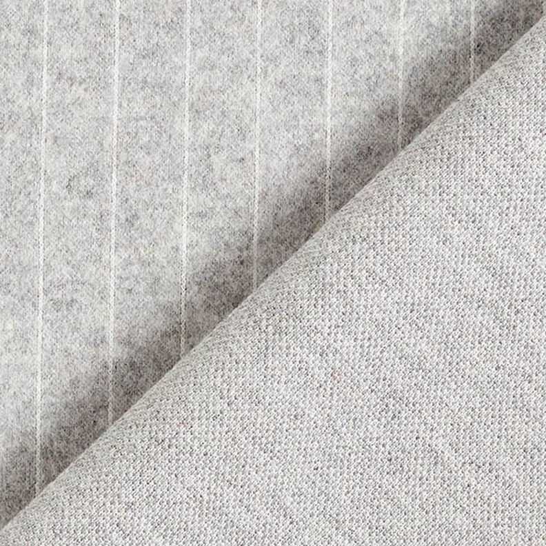 Jacquard knit brushed pinstripe – light grey,  image number 5